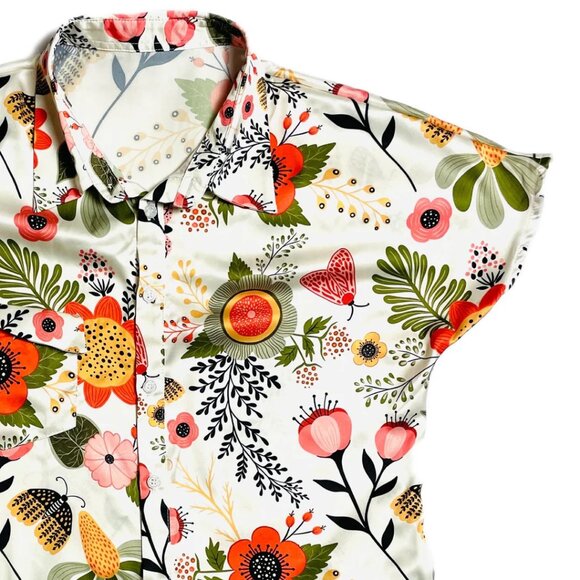 Hemloya Simone Top - Retro 70S Floral - Picture 5 of 5